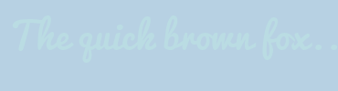 Image with Font Color BADCE3 and Background Color B7D1E3
